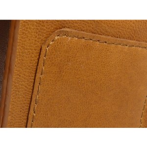 Sac Bandoulière Cuir Marron Clair - Emmanuelle Olivier Maroquinerie